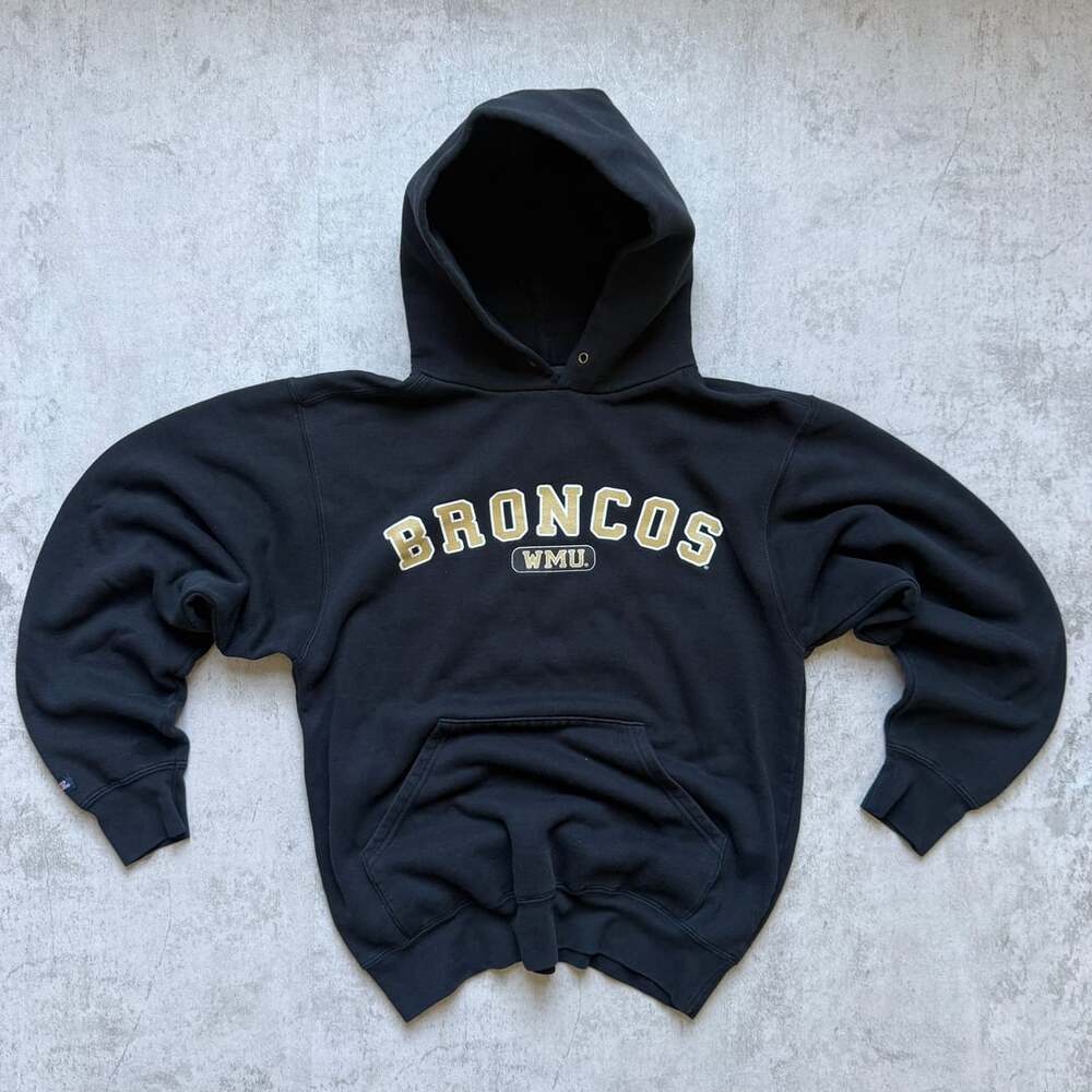 Vintage JanSport WMU Broncos Hoodie Black